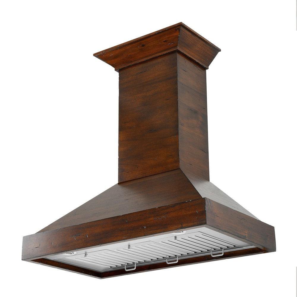 ZLINE Convertible Vent 48-inch range hood in walnut KBRR-48, view 5