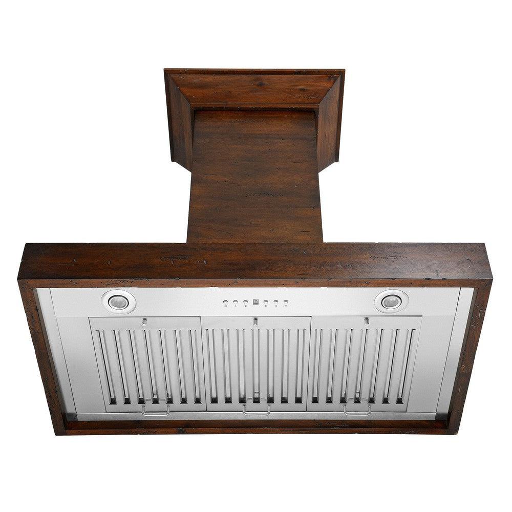 ZLINE Convertible Vent 48-inch range hood in walnut KBRR-48, view 6