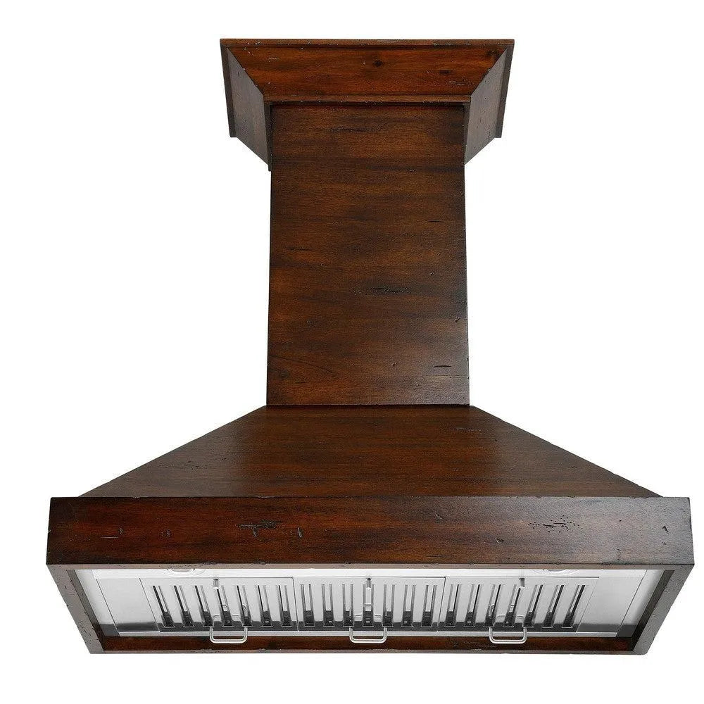 ZLINE Convertible Vent 48-inch range hood in walnut KBRR-48, view 3