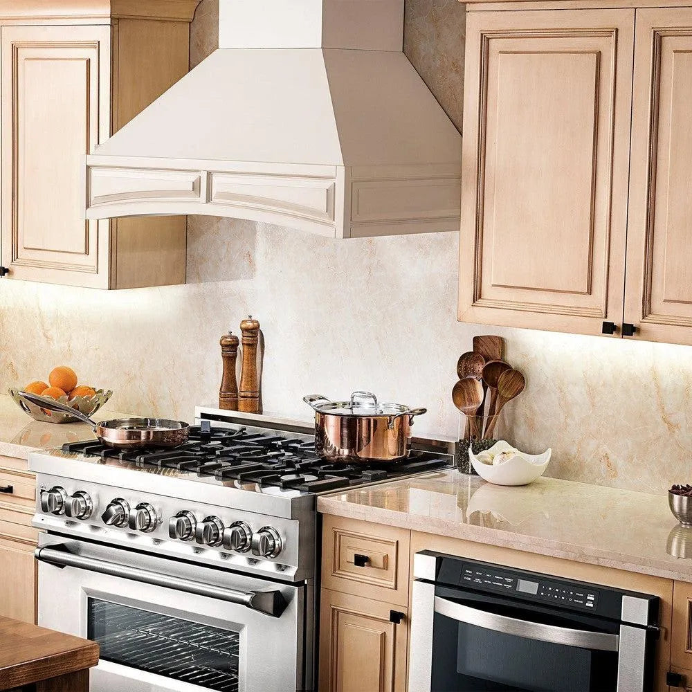 ZLINE Convertible Vent 30-inch range hood in cottage white 321TT-30, view 7