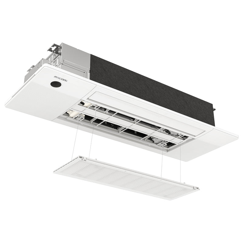 MRCOOL DIY 4th Gen 2-Zone 27,000 BTU 22 SEER (12K + 12K) Ductless Mini Split Ceiling Cassette Air Handler - 230V